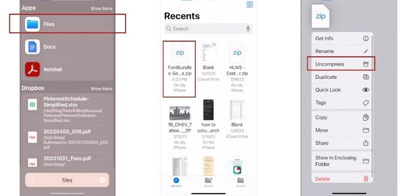 How To Add Fonts To Canva: Simple Tutorial In 2024 27 How to unzip font folders on IOS