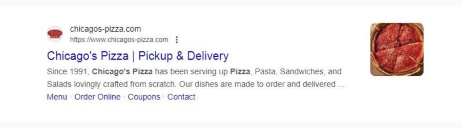 Page titles let customers know what your business is about.
