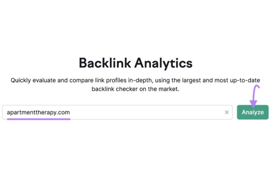 Competitors Backlinks: How To Thoroughly Analyze Them? 23 Backlink Analytics tool on SEMrush
