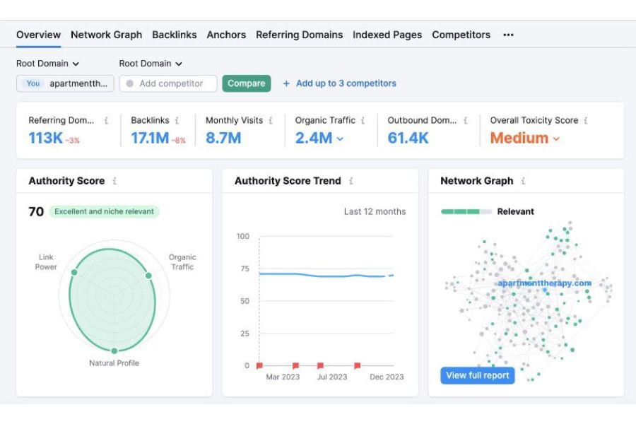 Competitors Backlinks: How To Thoroughly Analyze Them? 24 The data of your backlink profile