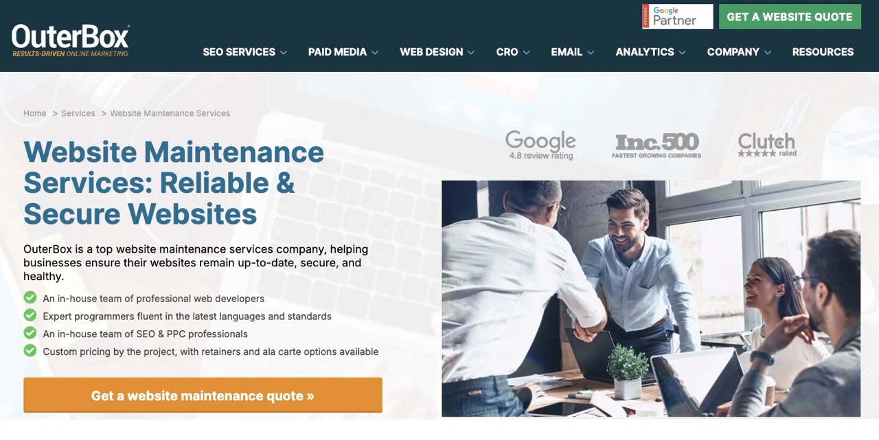 5+ Best Website Maintenance Services In 2025: Highest Rating - ROI ...